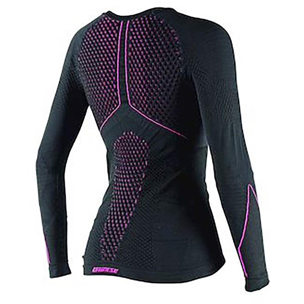 Dainese - T-shirt Femme D-Core Thermo Tee LS Lady Noir / Fuchsia