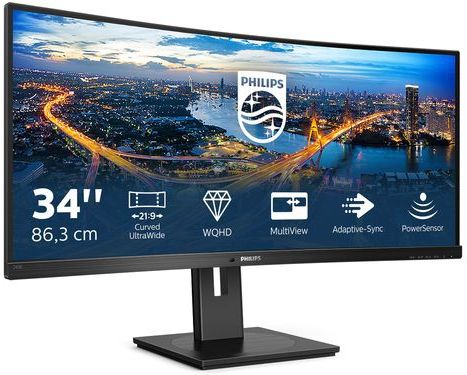 Philips - B lijn 34´´ - UltraWide Monitor - WQHD - Ergonomisch Ontwerp