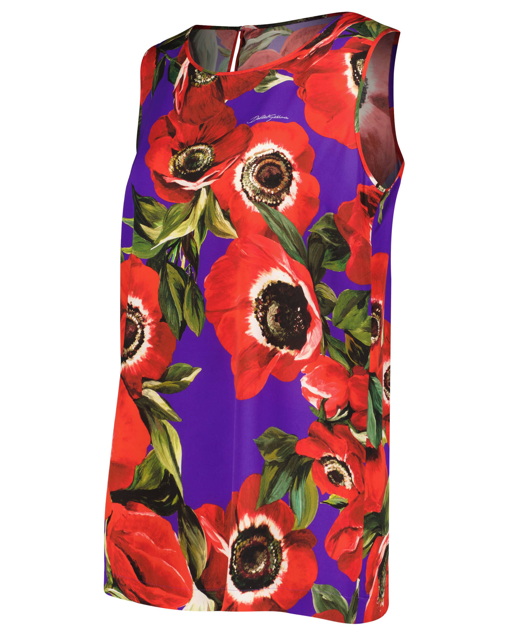 Dolce & Gabbana| Damen Tanktop aus Charmeuse ärmellos