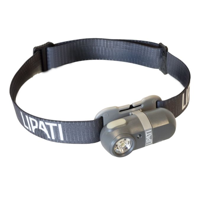 Lipati Unisex Lygter Night Fighter Headlamp 120 Lumen Grå