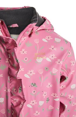 Petite Chérie Atelier Ally Fôret Regndress, Flowers Satchet Pink