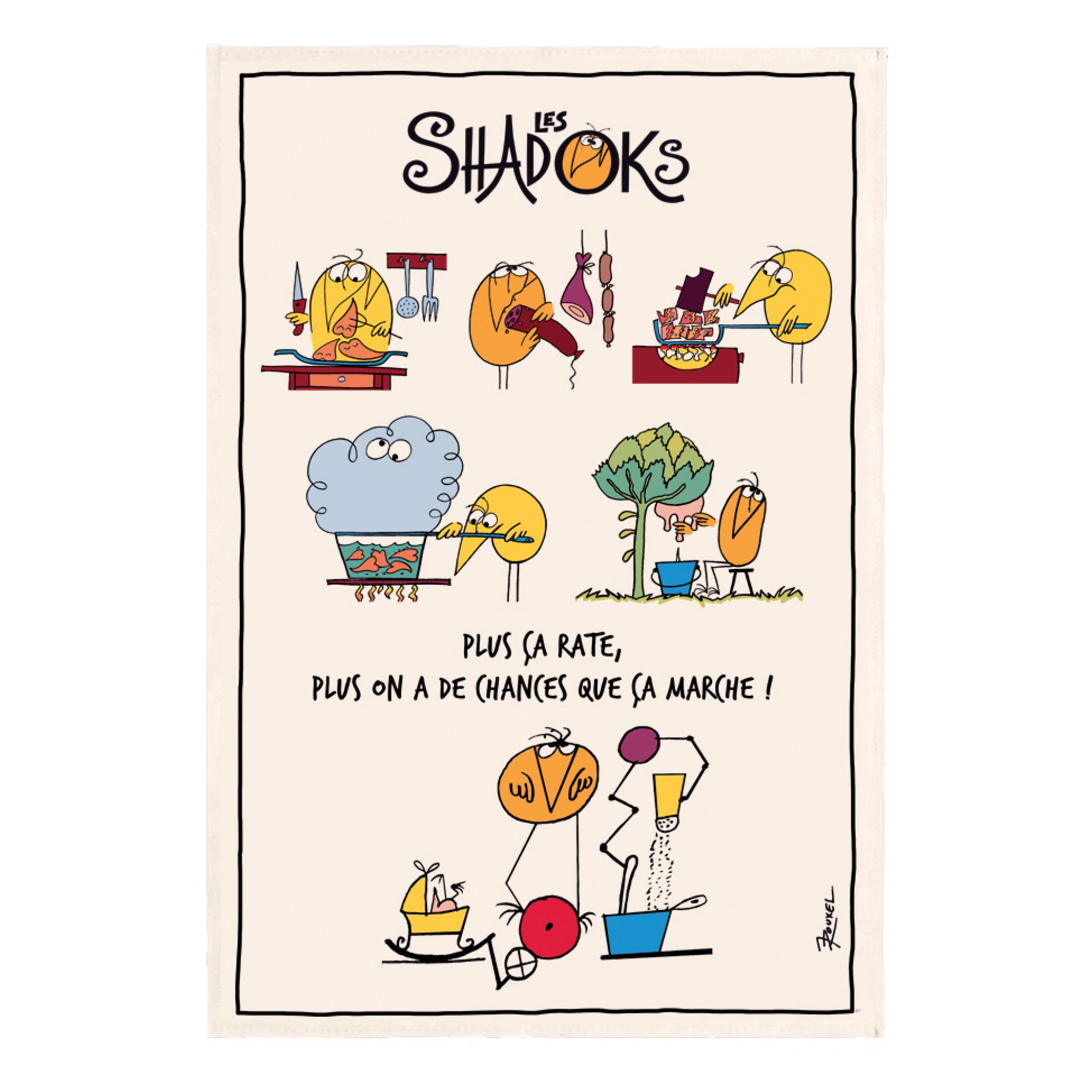 Torchon shadoks en cuisine