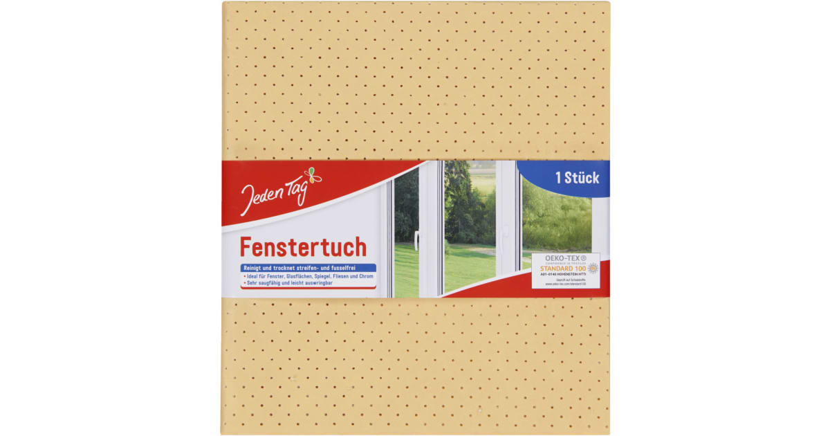Jeden Tag Fenstertuch Leder 35x 40 cm