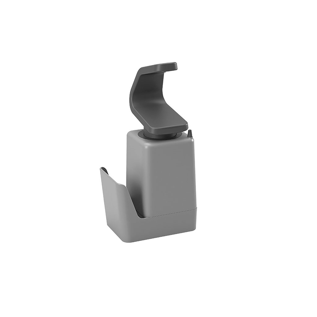Distributeur de savon rechargeable plastique gris