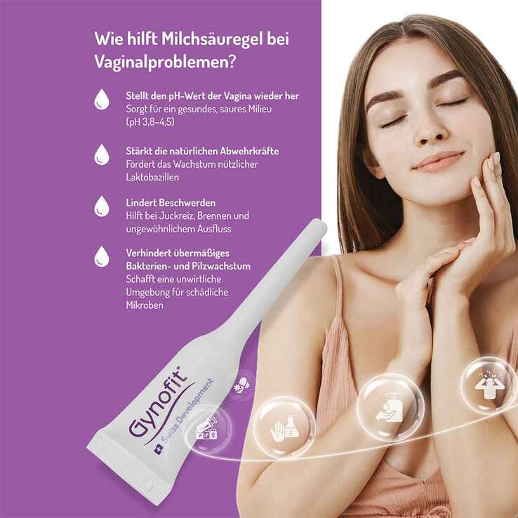 Gynofit Vaginal Gel a.Bas.v.Milchsäure + Glycoge, 6X5 ml