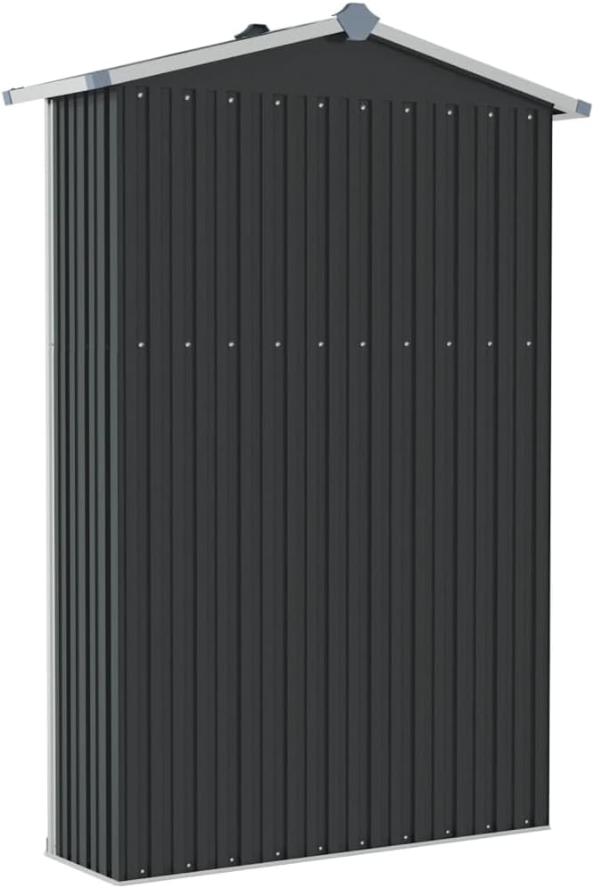 Kangmusi Ger?tehaus Anthrazit 116x45x175 cm Verzinkter Stahl, kangmusi46303