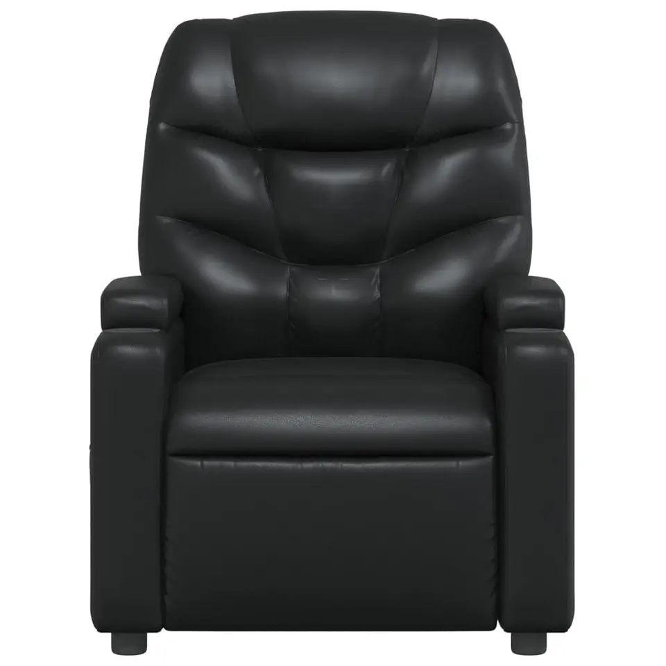vidaXL - Fauteuil - Zwart - Kunstleer
