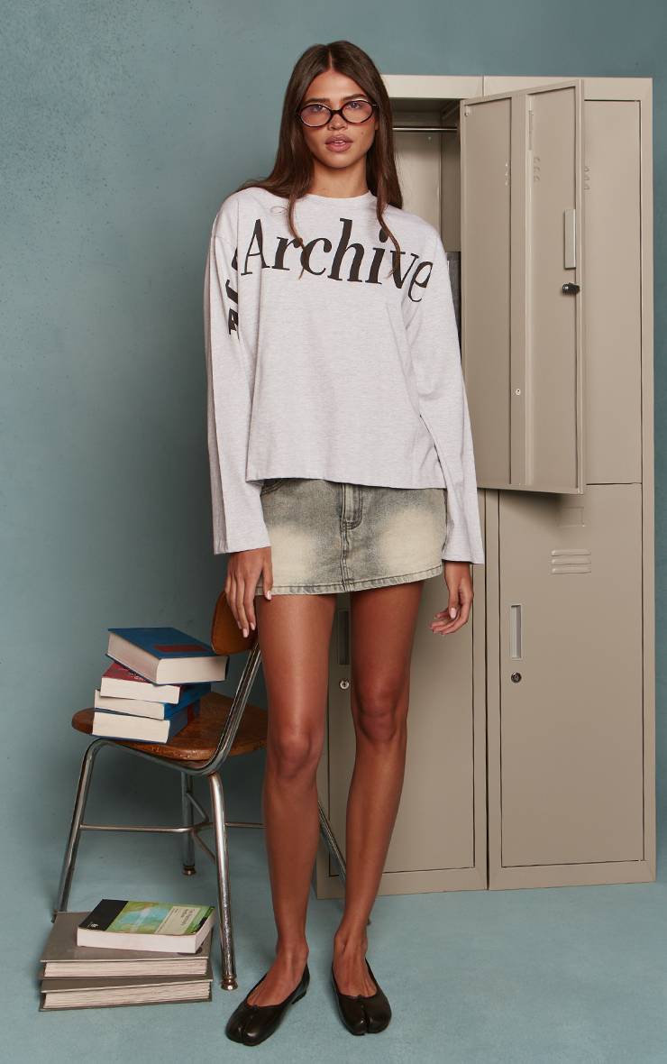 Vintage Jupe-short En Denim Mini