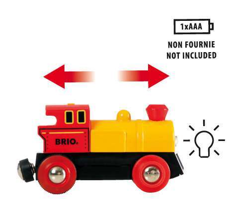 BRIO Spiel Gelbe Batterielok