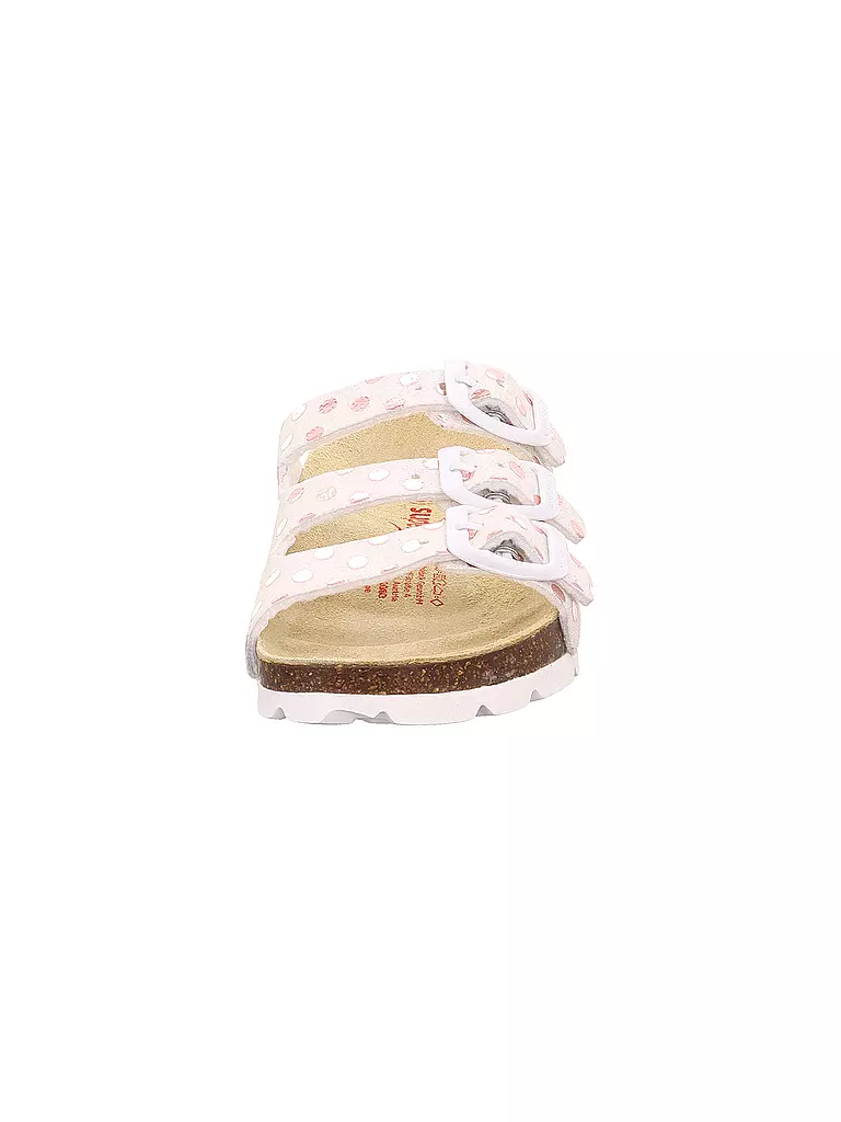 SUPERFIT Mädchen Hausschuhe - Pantoffel  weiss