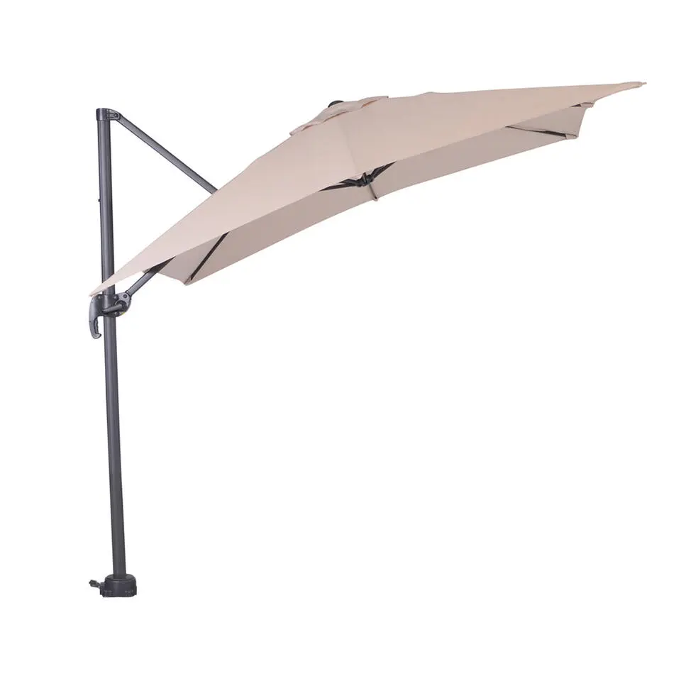 Garden Impressions Hawaii zweefparasol S 250x250 - d. grijs - ecru