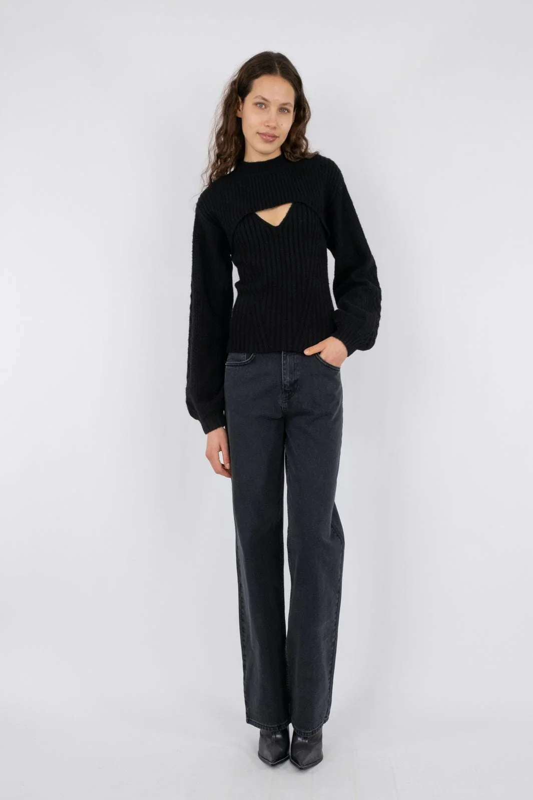 Neo Noir Bonita Bolero Knit Blouse