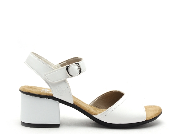 Rieker nu pieds talons femme 64650 blanc