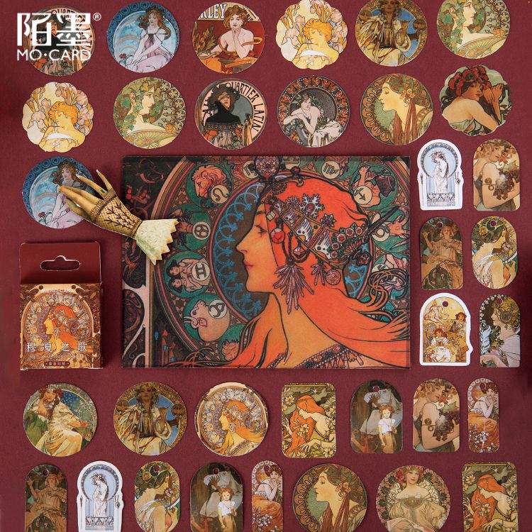 Monez - Stickerset in vintagestijl