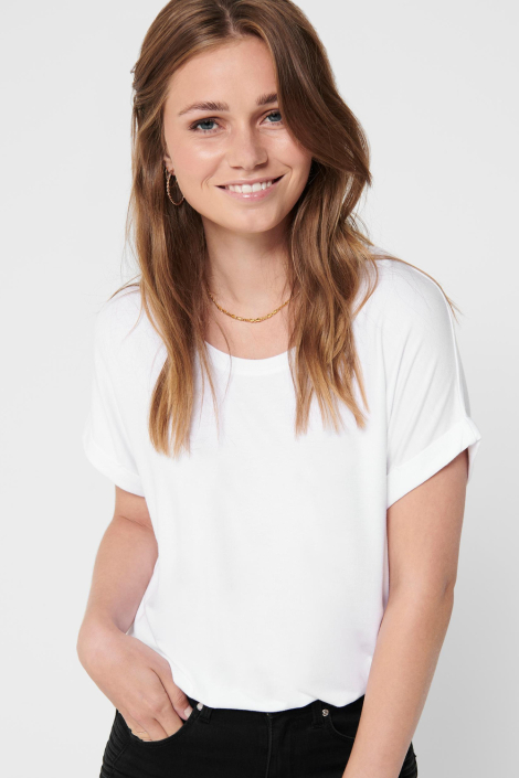 Only witte dames t-shirt