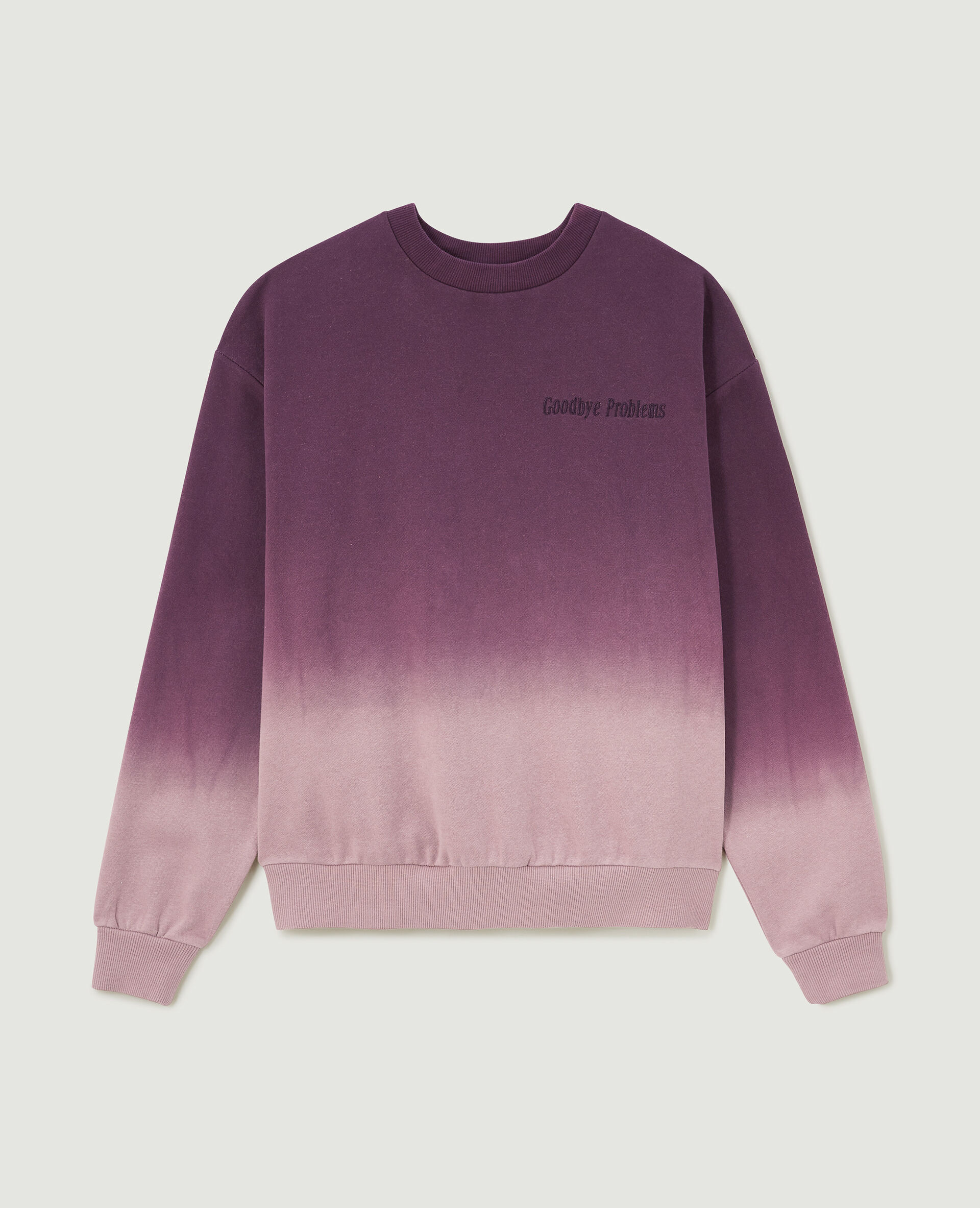 Sweat oversize dégradé et brodé - Violet