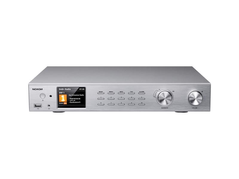 Noxon Netzwerk-Audioplayer A571 Silber HiFi-Komponente DAB /UKW & Internetradio