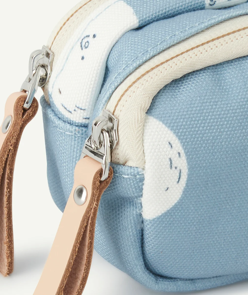 JOJO FACTORYTROUSSE DOUBLE COMPARTIMENT BLEUE IMPRIMÉ LUNE