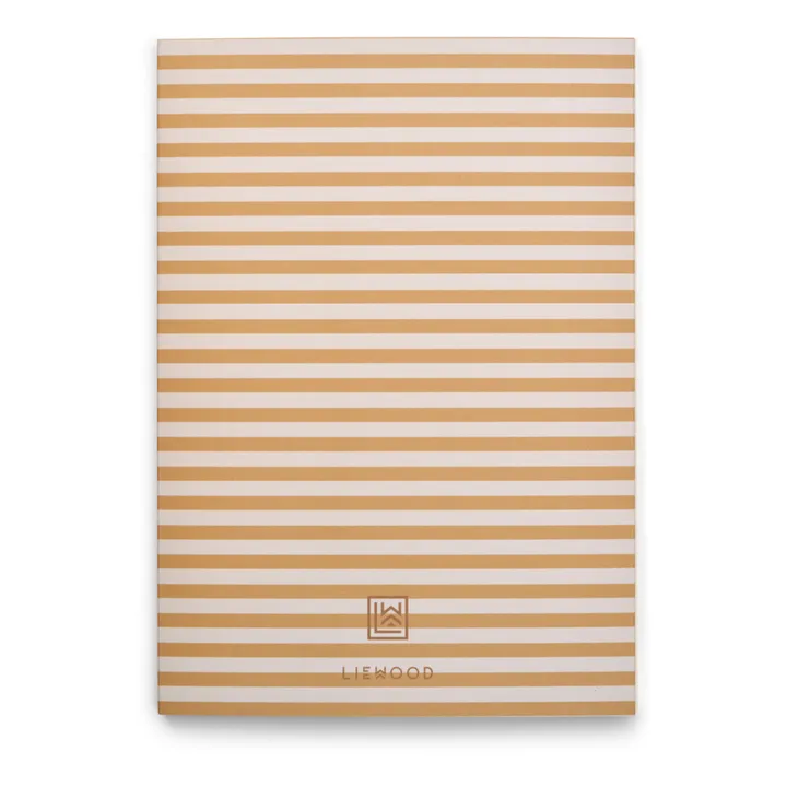 Liewood Carnet A4 Jae | Stripe Yellow mellow/Sandy