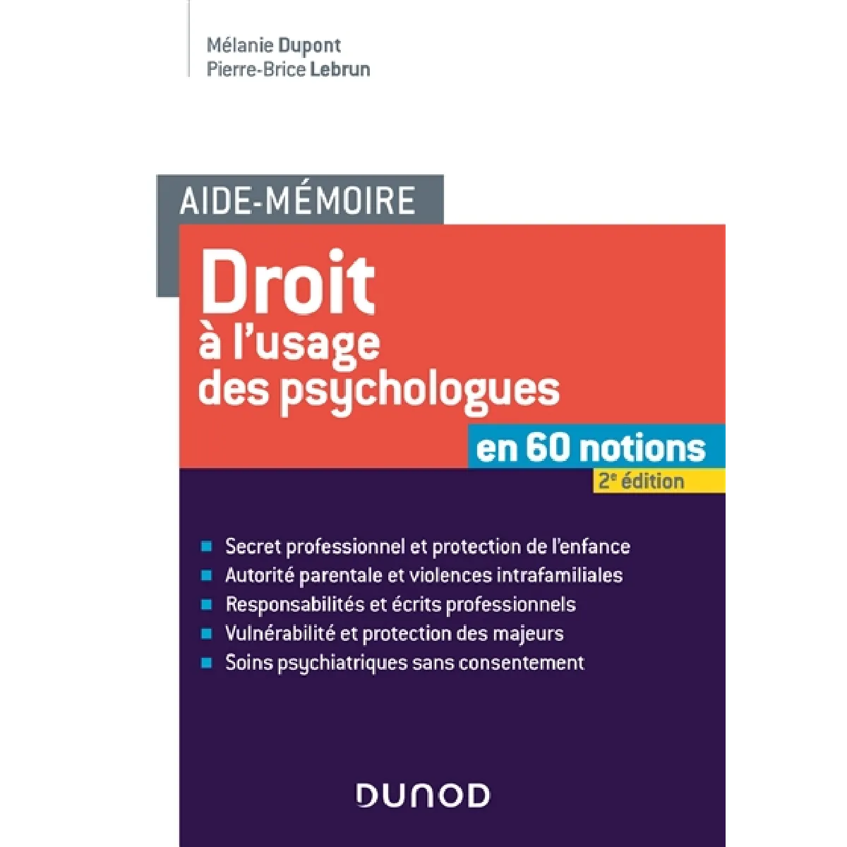 Droit à l'usage des psychologues : en 60 notions