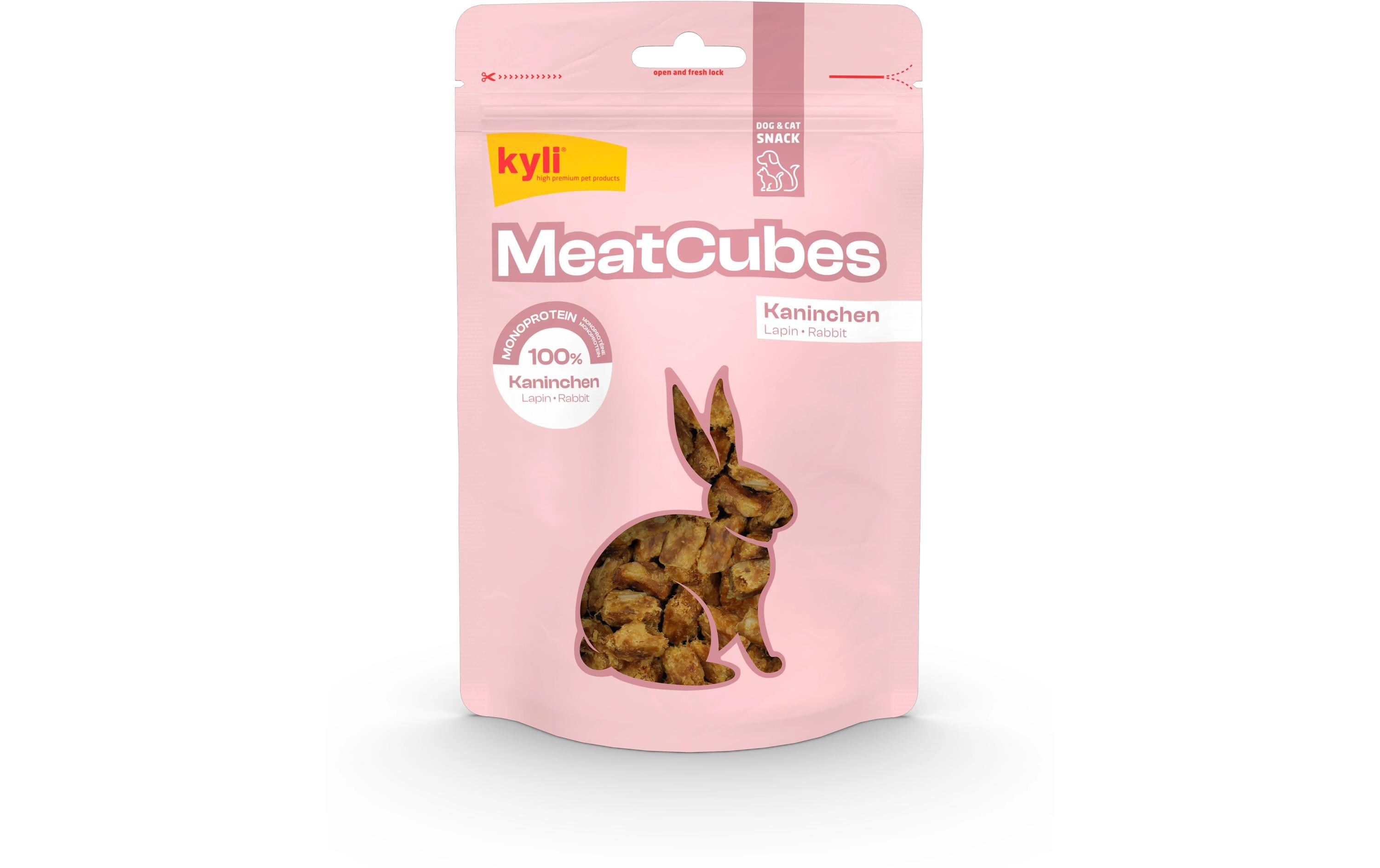 Leckerli MeatCubes Kaninchen, 150 gErgänzungsfuttermittel für Hunde und Katzen