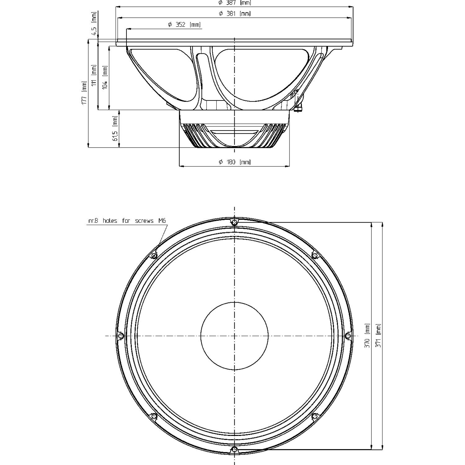 18 Sound 15ND930 15 inch woofer 500W 8 Ohm