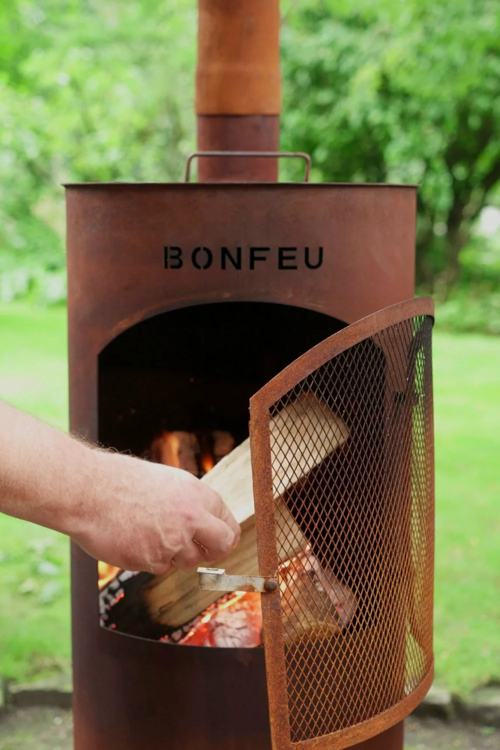 BonFeu 3501R Tuinhaard BonTino - Roest - 164cm - 35cm