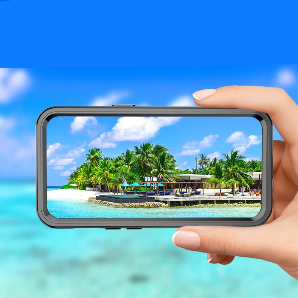 iPhone 14 Pro Wasserfeste Outdoor Schutz Hülle (IP68) - Schwarz