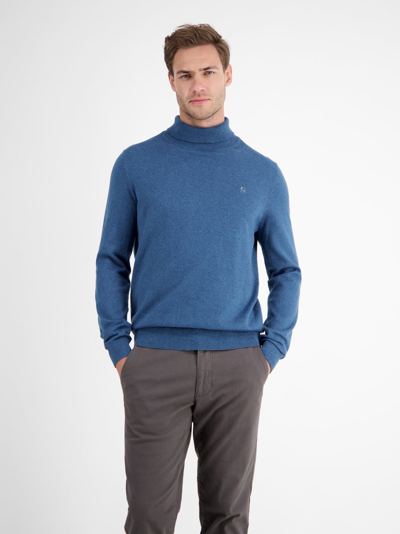 Herren Rollkragen-Strickpullover