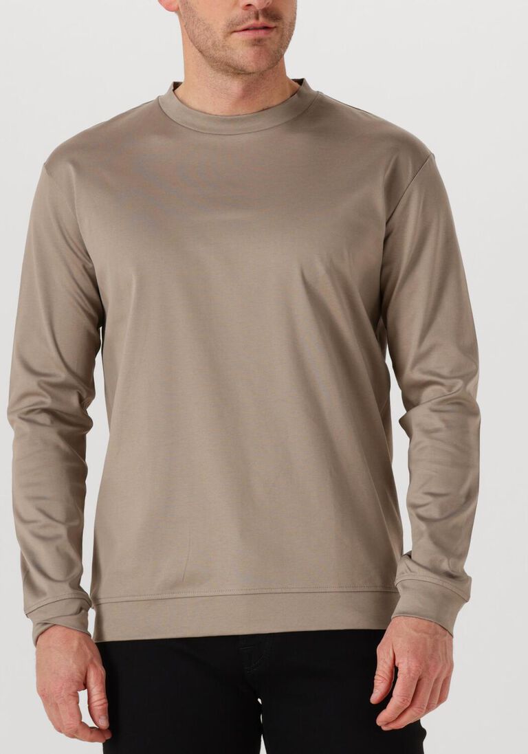 taupe valenza trui heavy supima sweater