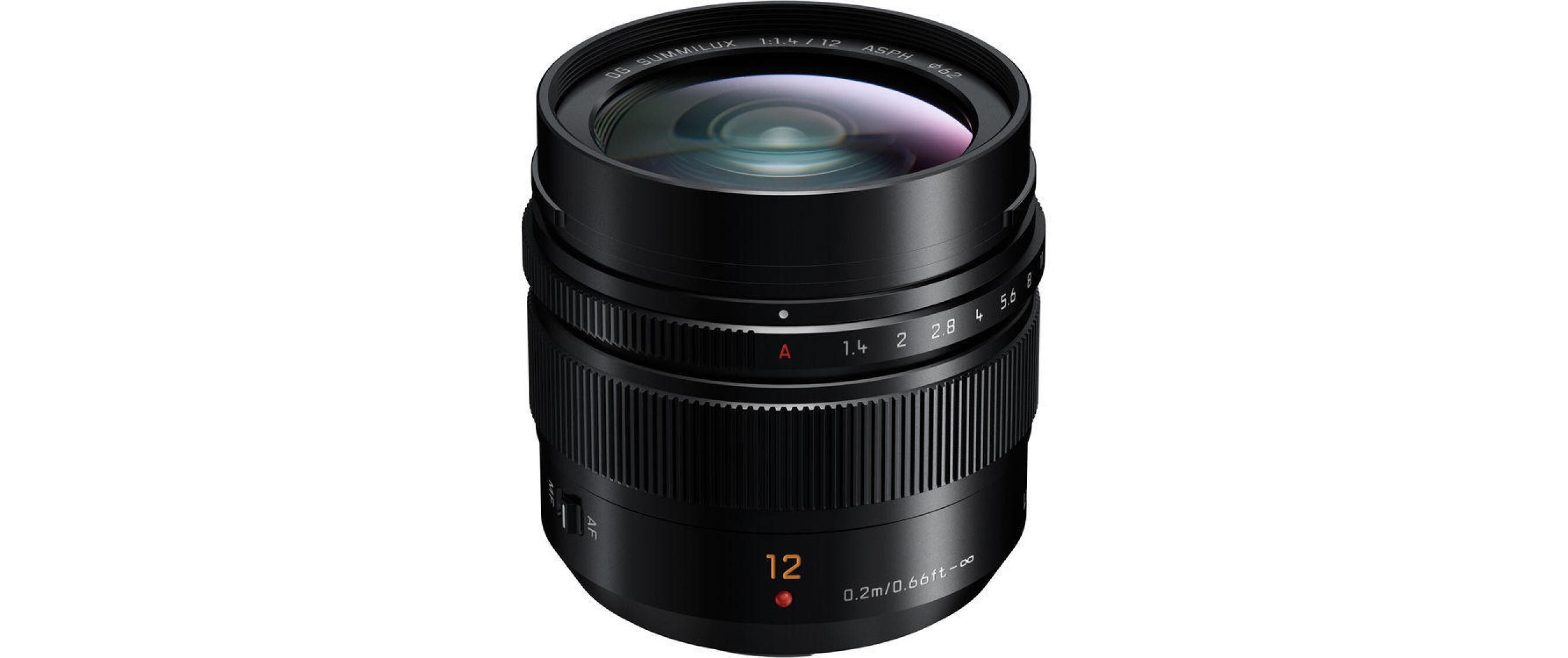 Festbrennweite 12mm F/1.4 – MFT<br>Weitwinkelobjektiv mit Festbrennweite