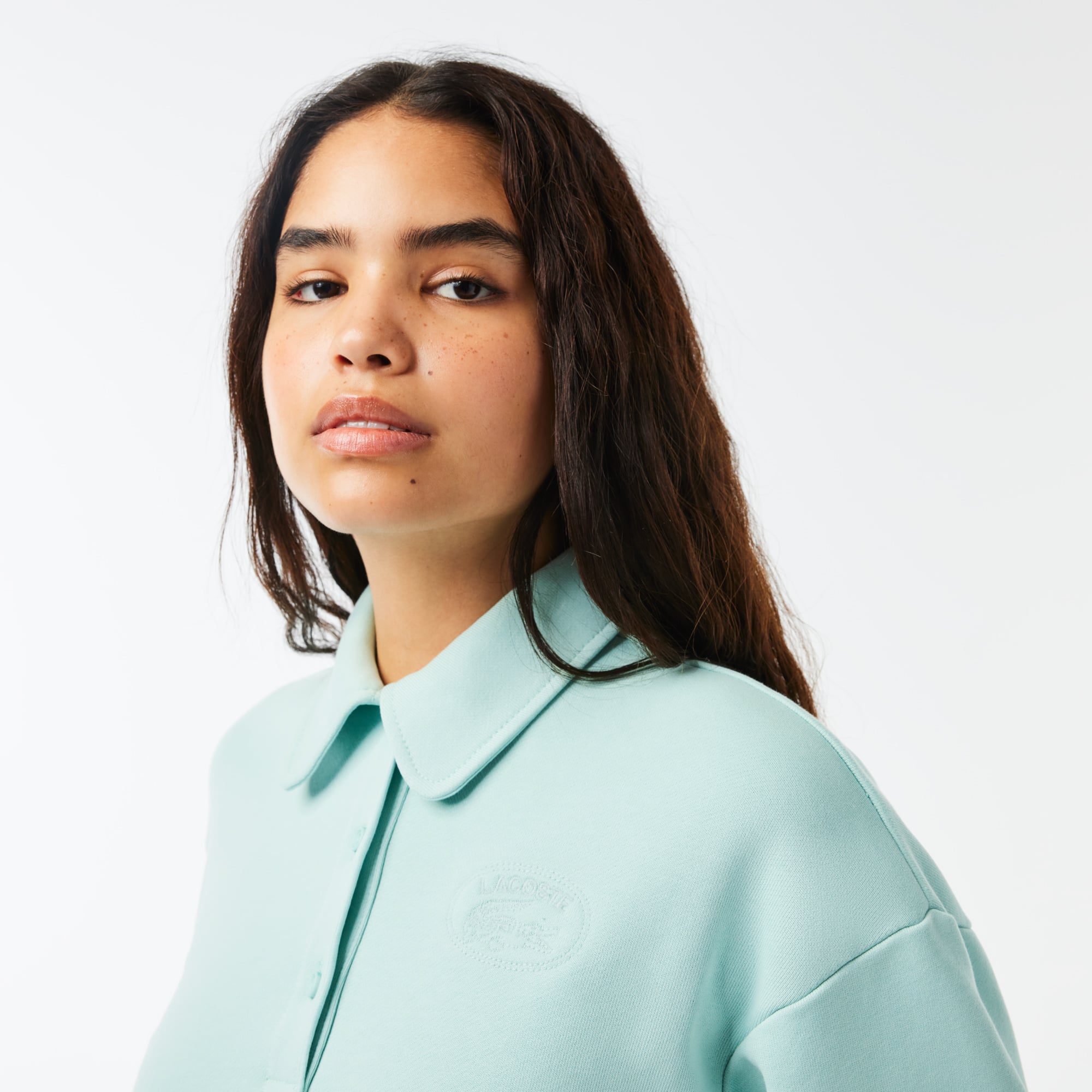 Sweatshirt à col polo Jogger avec broderie Lacoste Sweatshirts - Vert - Lacoste - Femme