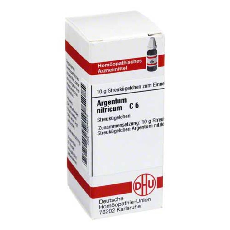 DHU Argentum nitricum C 6 Globuli, 10 g