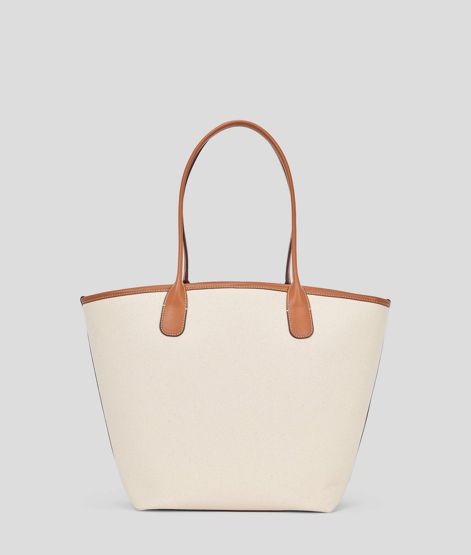 SAC CABAS EN TOILE HOTEL KARL DE TAILLE MOYENNE - Toile naturelle Tan