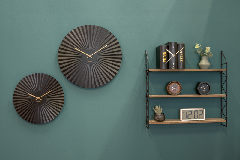 Table Clock Book KA5628 Grey
