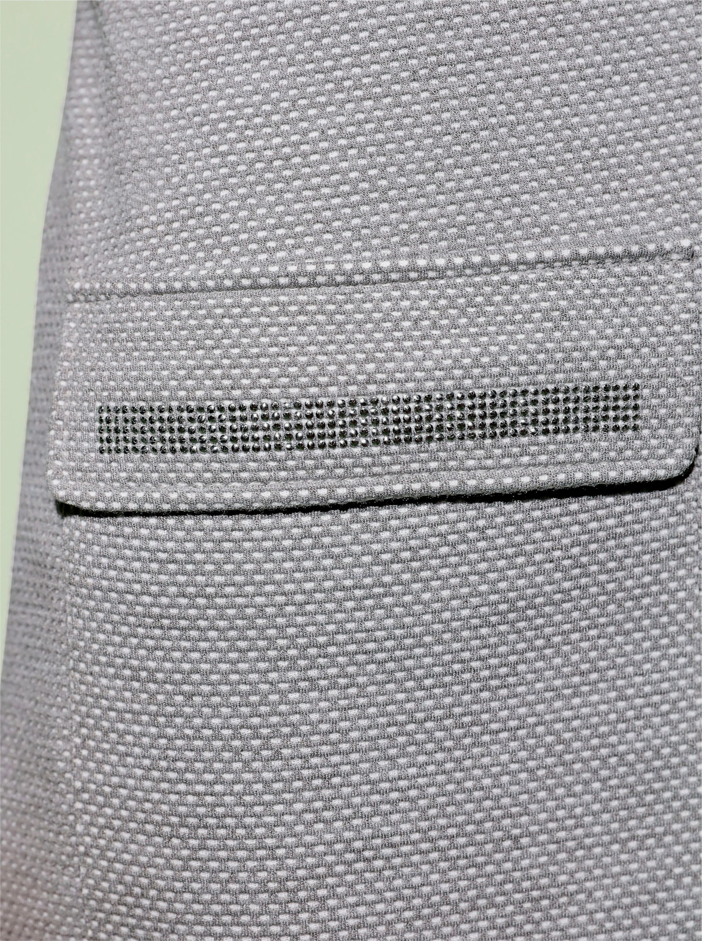 Jersey-Blazer in grau