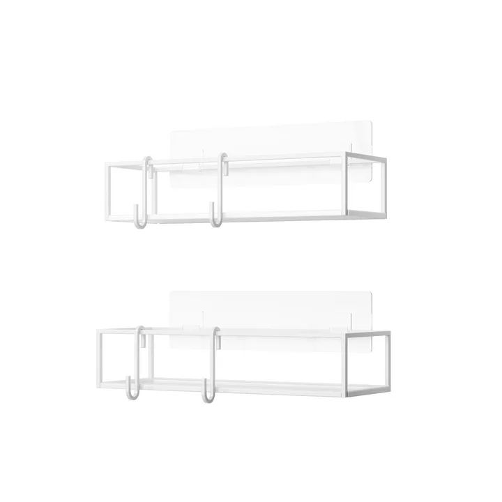 Umbra - Cubiko Duschablage 2er-Set, weiss