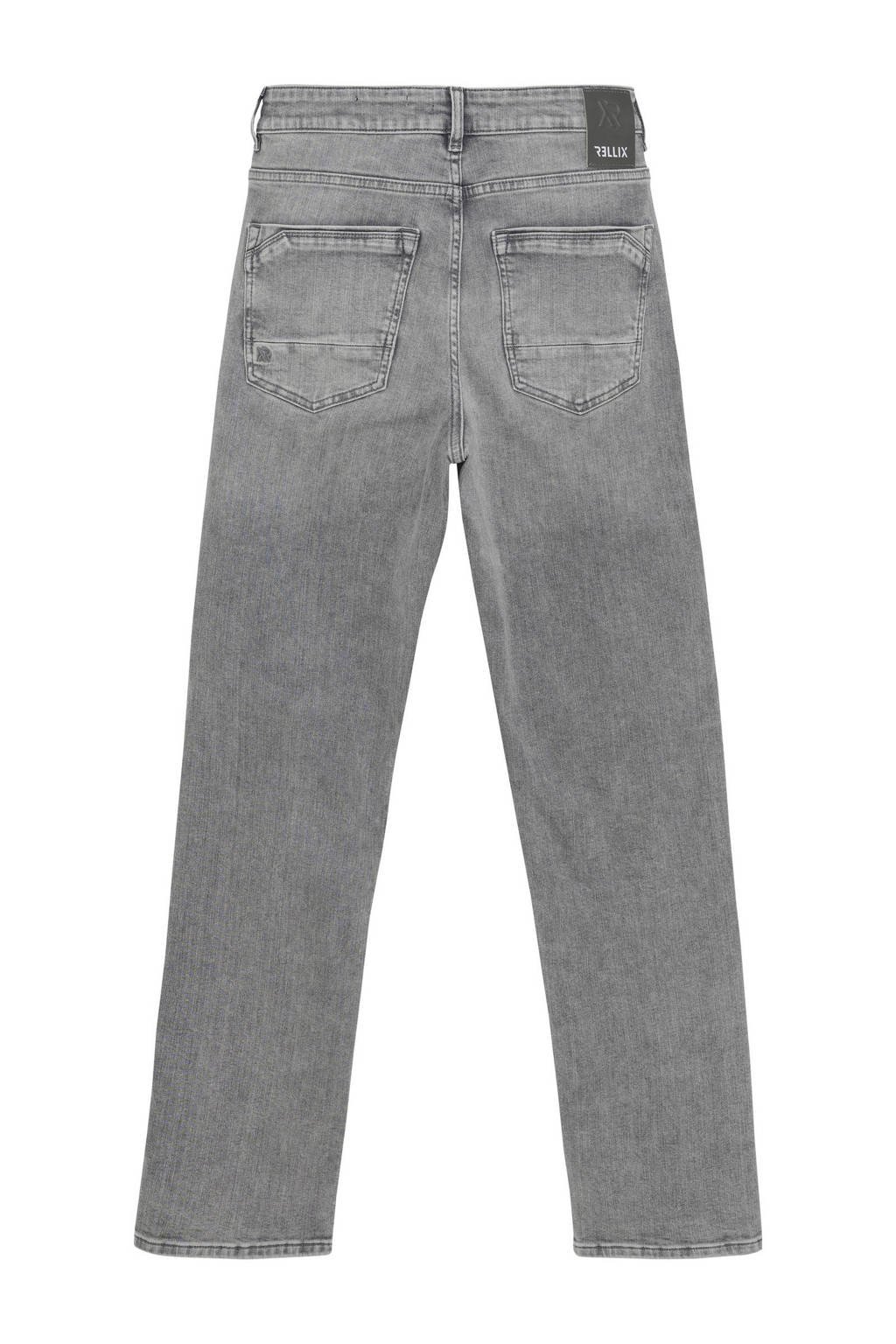 Rellix straight leg jeans grey denim