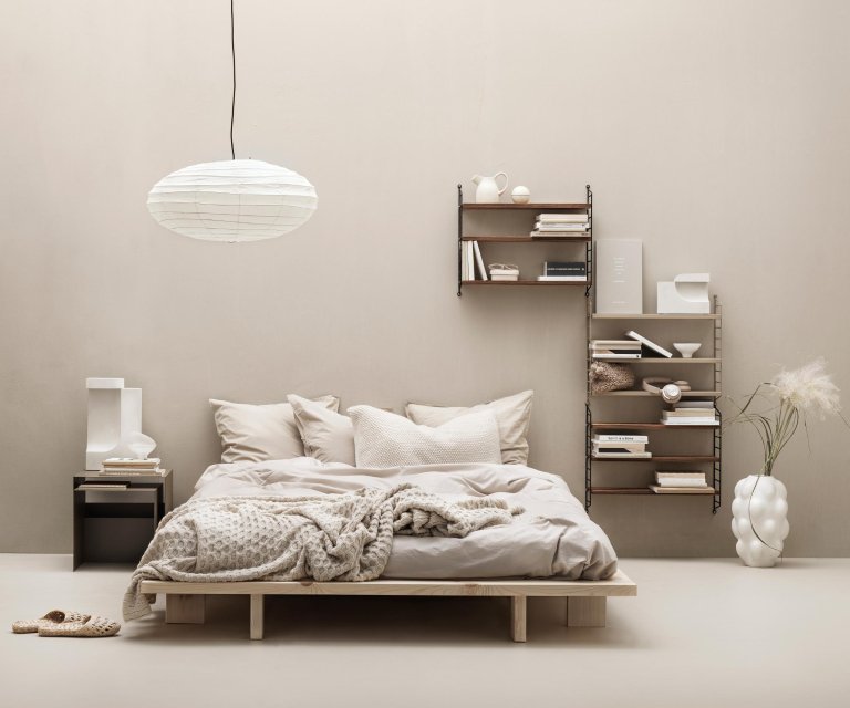 String Furniture Pocket wandkast wit/essen