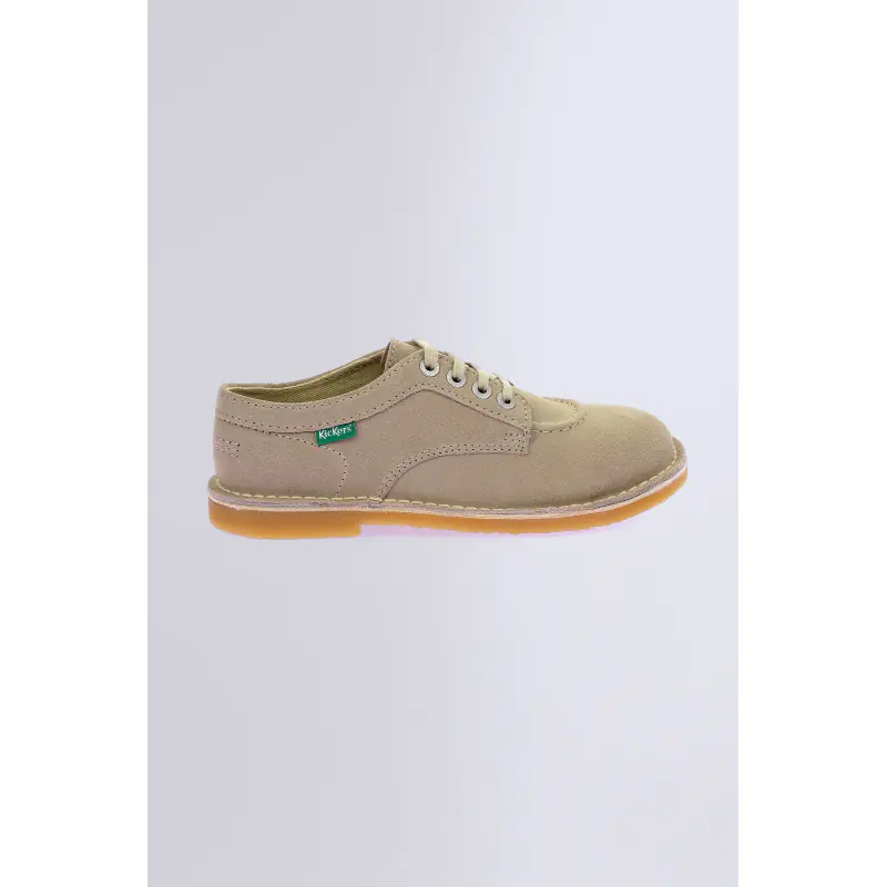 Kick karma Beige clair DERBIES Cuir  Femme