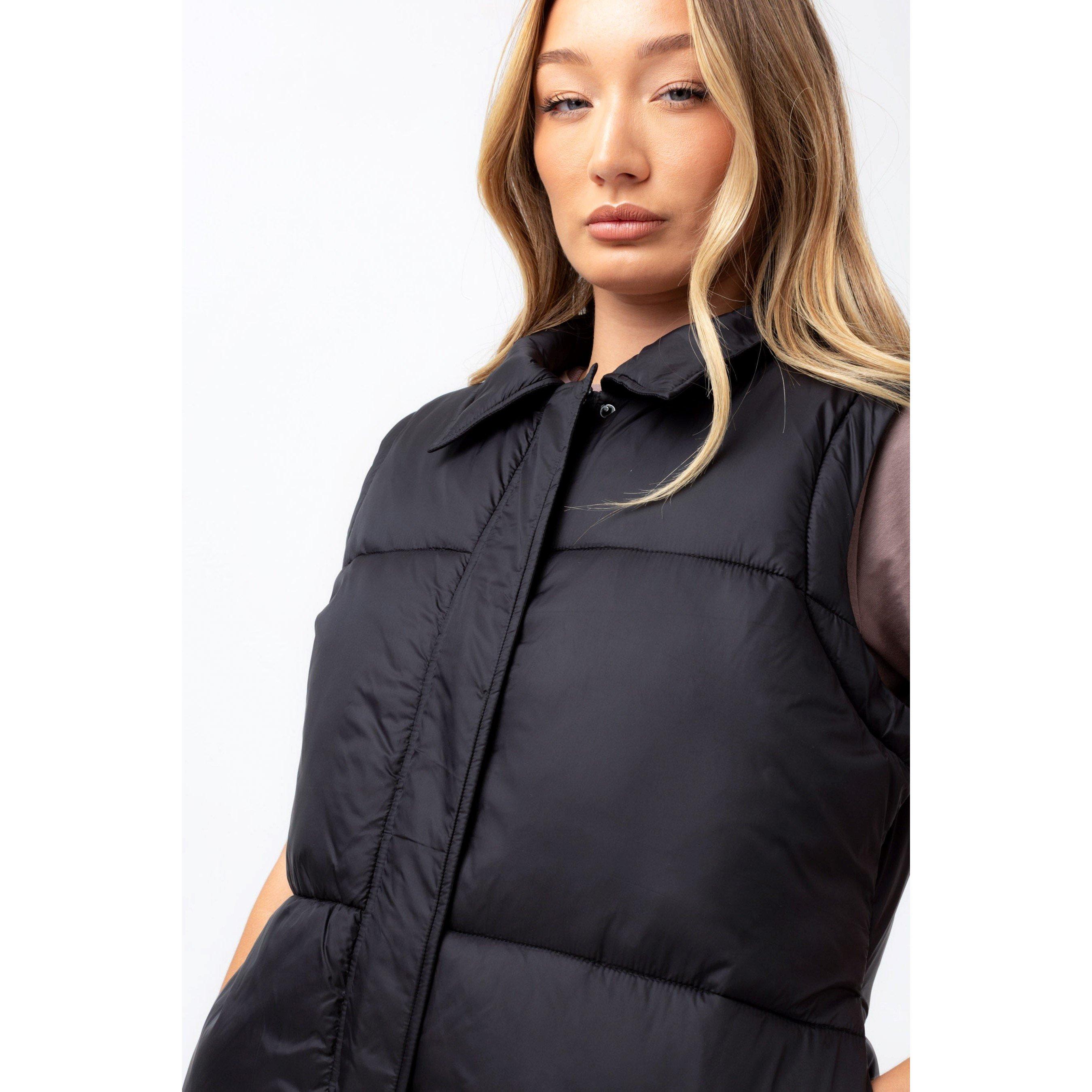 Hype Scribble Sleeveless Jacket Womens