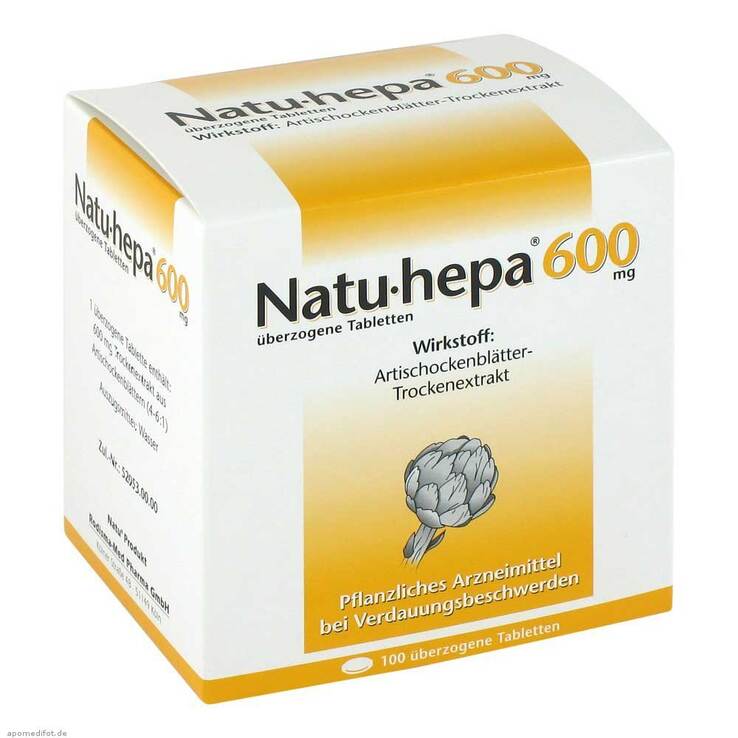 Natu Hepa 600 mg überzogene Tabletten, 100 St
