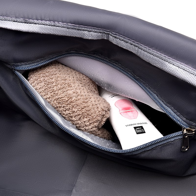 (45x20cm) Wasserabweisende Sporttasche Reise Tasche mit Schuh- / Nassfach - Lila