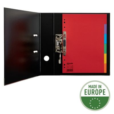 Esselte - Intercalaire 6 positions - A4 - carte recyclée colorée
