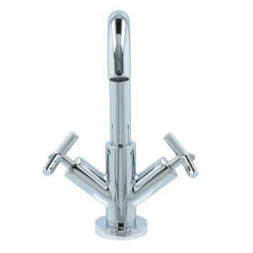 Absolut wastafelkraan Post 2-knops Chroom