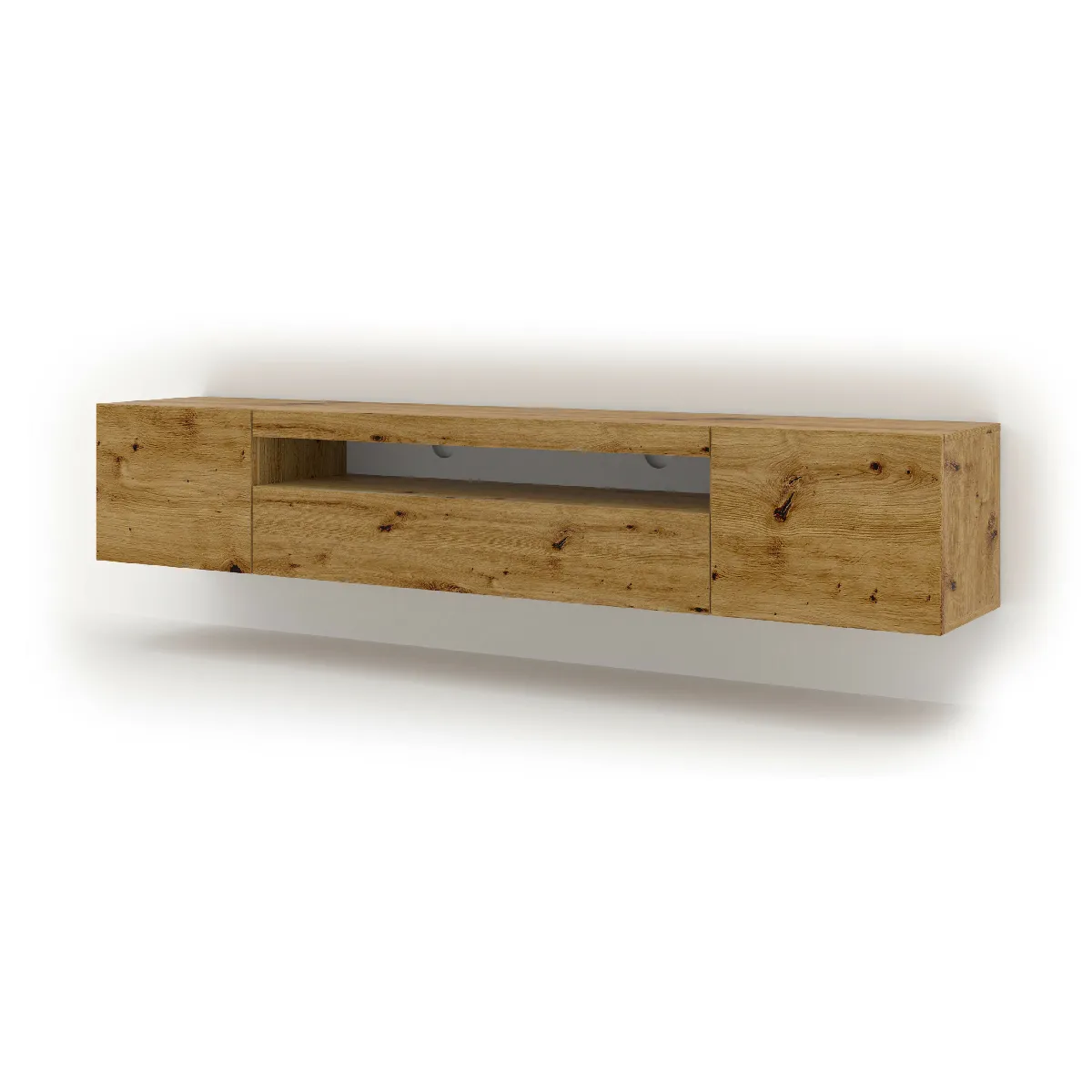 Furnlux Table de Télévision Aura 200x37x42 - Crème