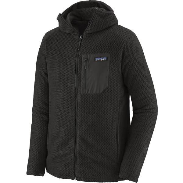 Veste polaire randonnée PATAGONIA M'S R1 AIR FULL-ZIP HOODY BLACK