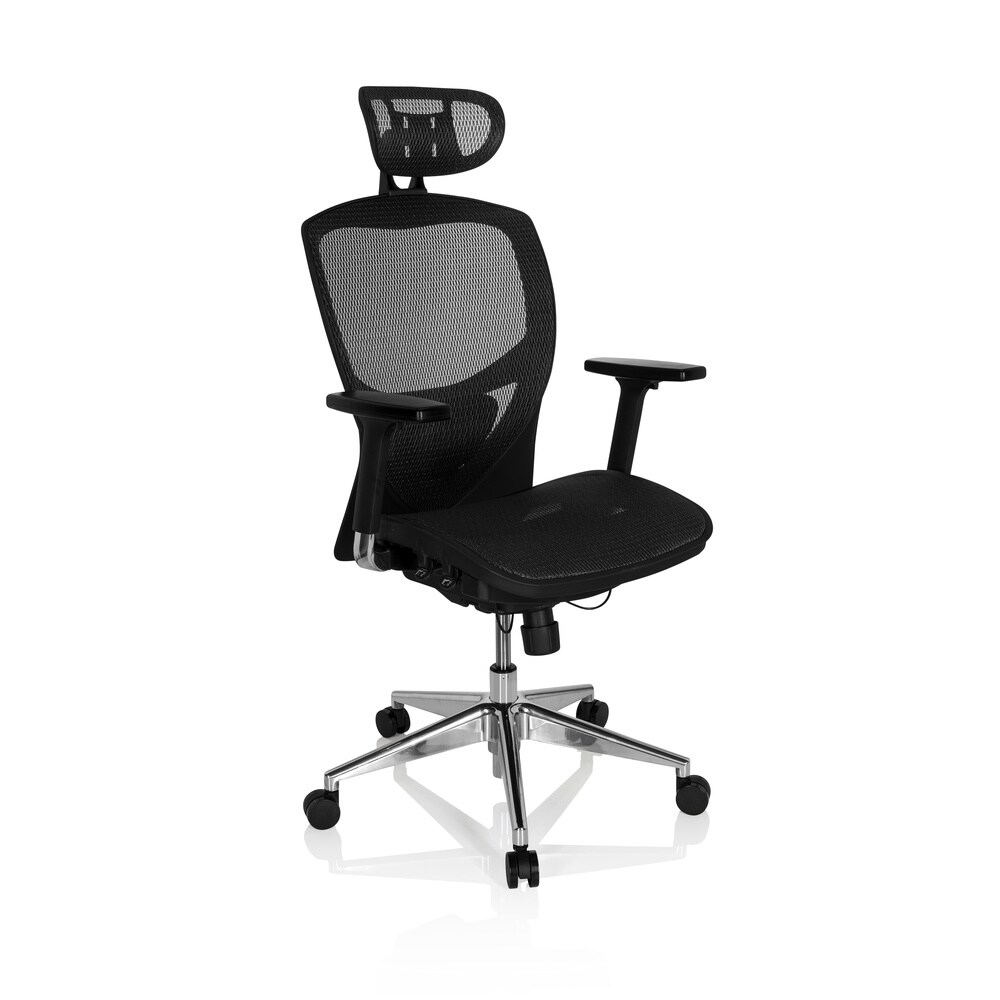 High End Bürostuhl VENUS ONE Netzstoff mit Armlehnen hjh OFFICE