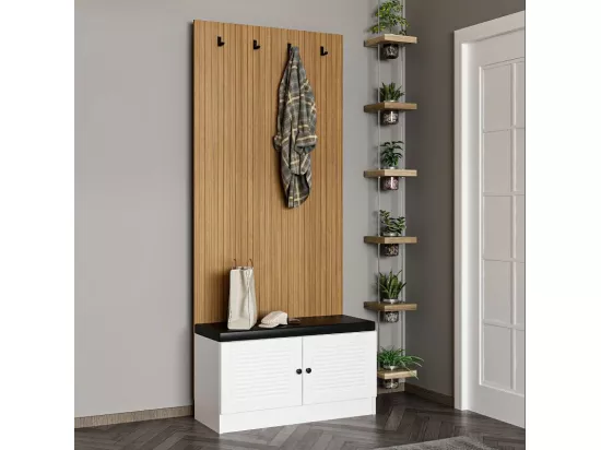 Meuble d'entrée EWY 90x210x35 CM