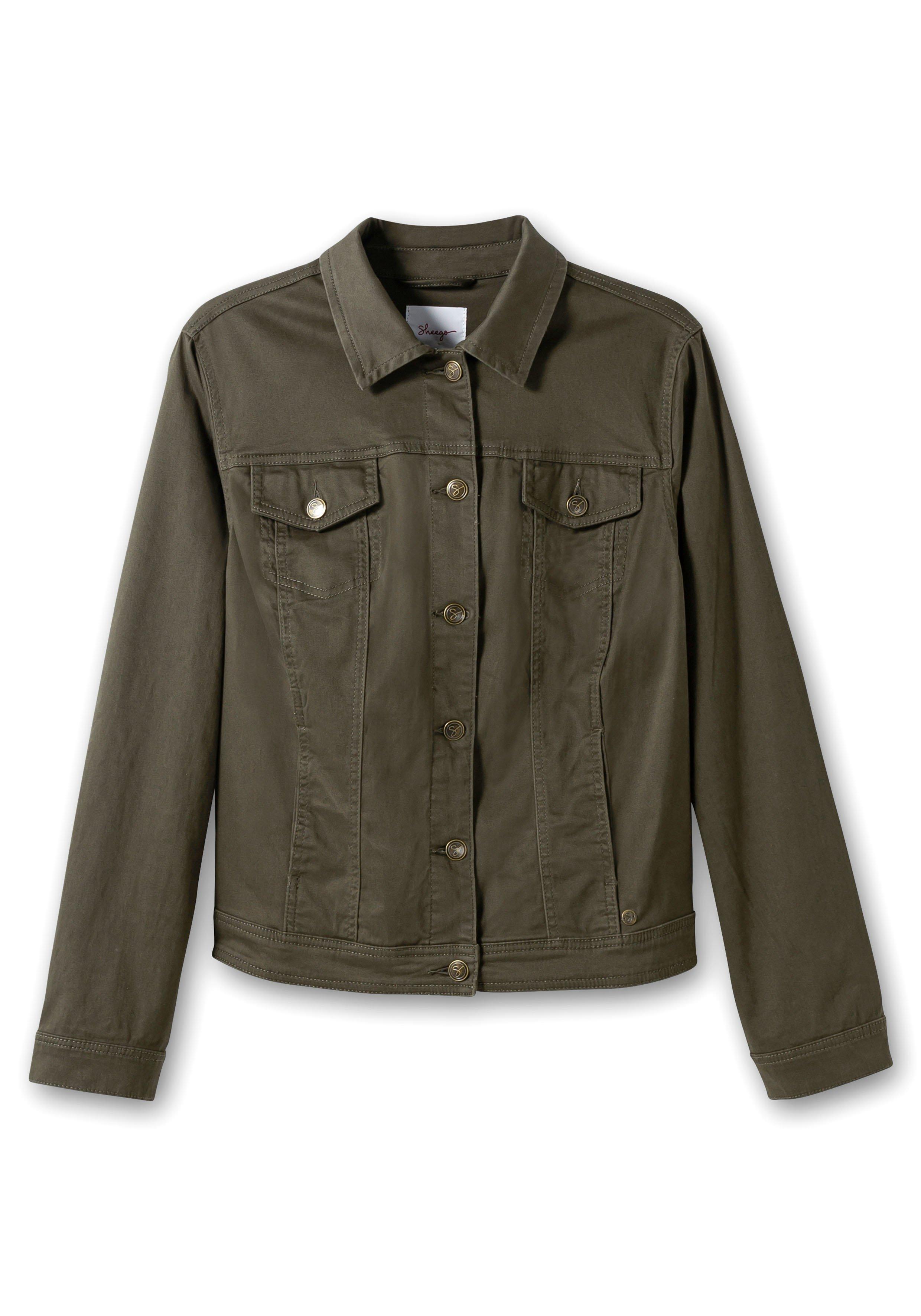 Twilljacke in kurzer, taillierter Form